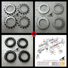 4 Kits Nut Locking Geared Knuckle Hubs Mil. Hummer 5745692-nlk-4