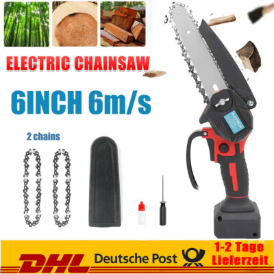 Für 18V Einhell Power X-Change Handkettensäge Akku Kettensäge 6Zoll Einhandsäge 