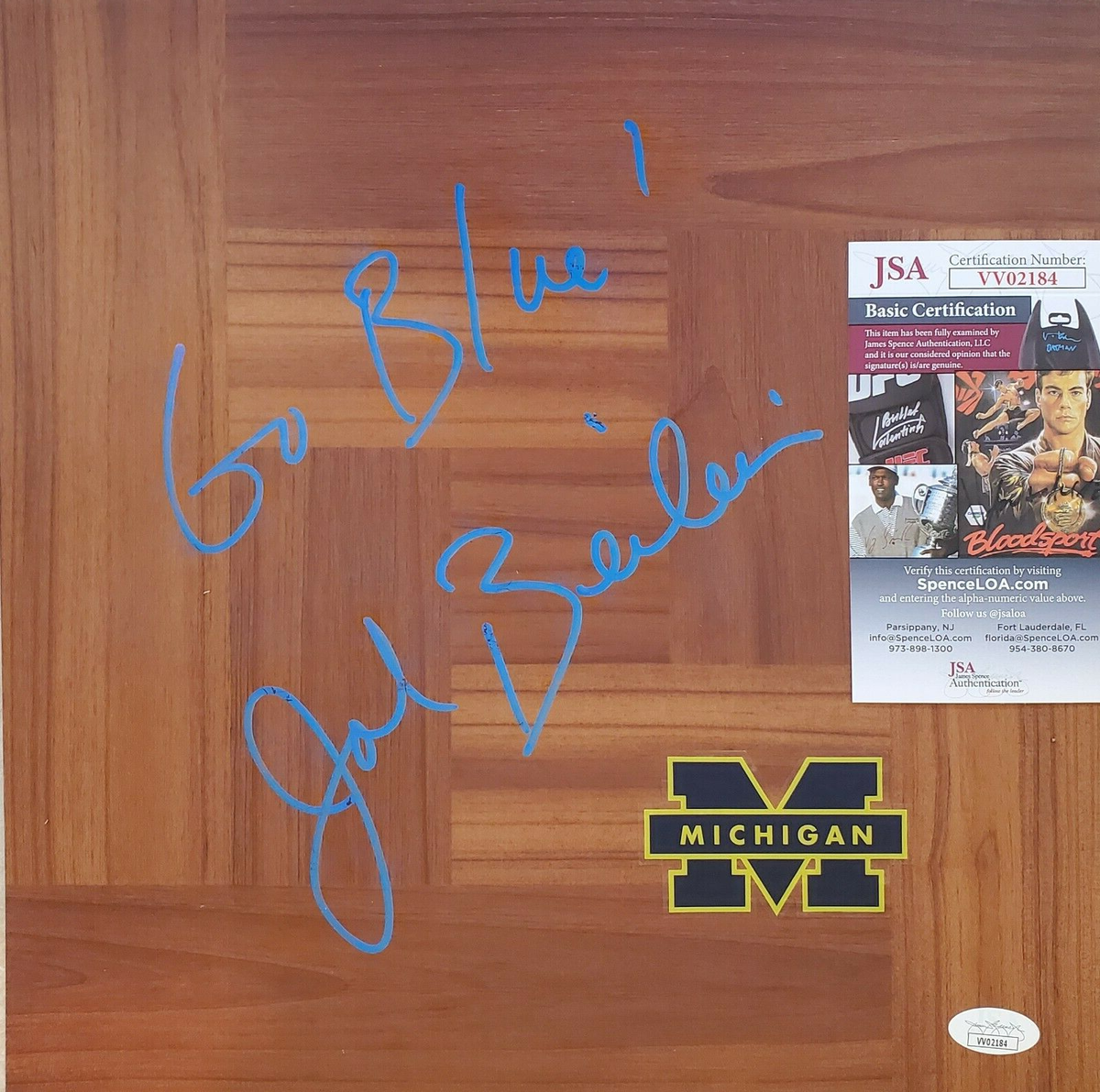 John Beilein Signed Floorboard JSA COA #VV02184 Michigan