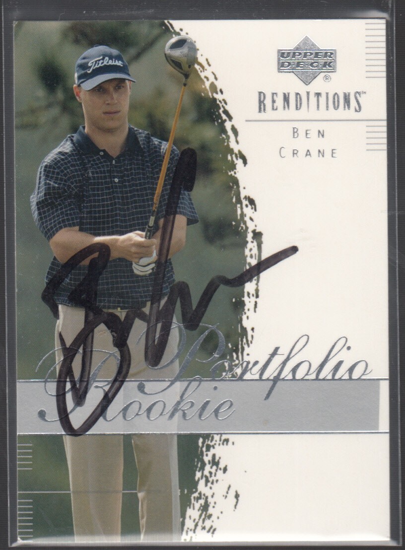 BEN CRANE 2003 Upper Deck Renditions #39 Rookie RC TTM/IP Signed Autographed
