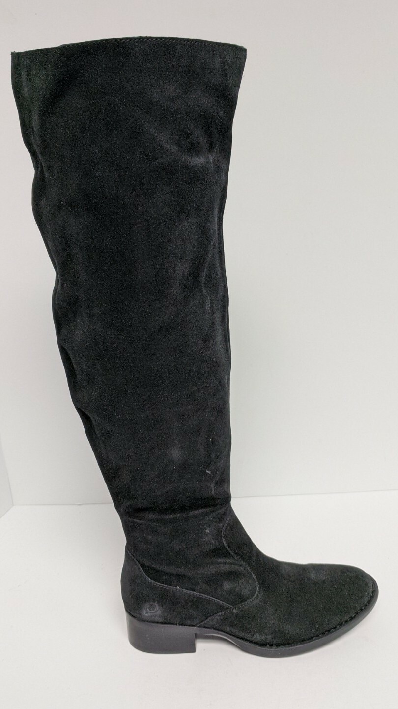 Born Cricket Over-The-Knee Boots, Black Suede, Women's 6 M