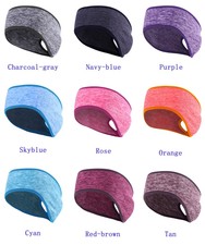 Women’s Ponytail Headband Ear Warmer Head Wrap Yoga Hair Band Running Sweatband
