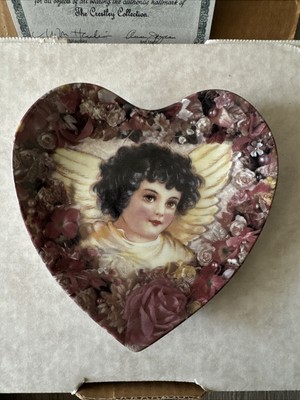 Patience Heavenly Hearts Plate 7 Crestley 1994 COA BOX