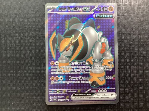 Pokemon Iron Boulder ex 192/162 NM Temporal Forces Scarlet Violet