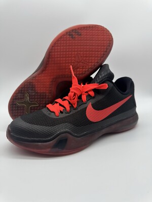 Nike Kobe 10 GS Bright Crimson Black Red 726067-060 Youth Size 7