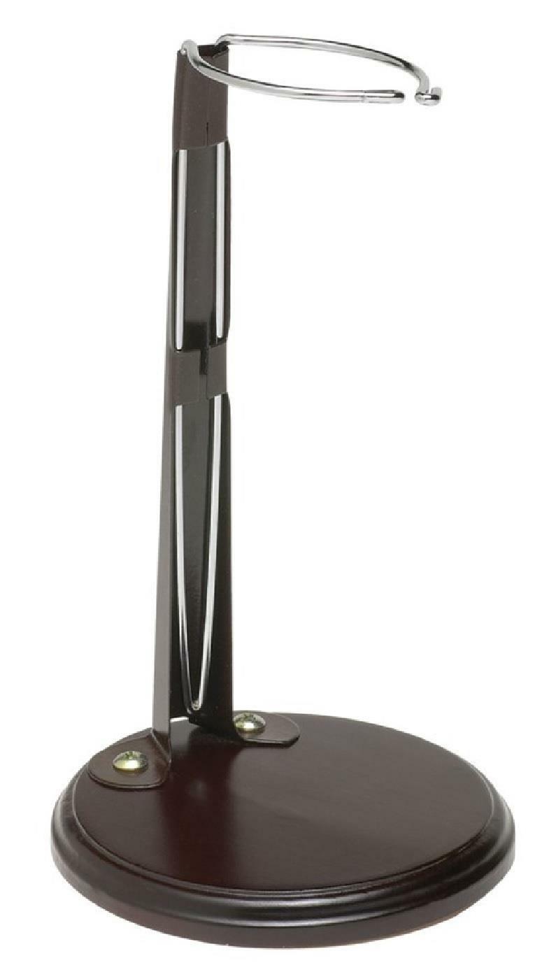 Black Clamp Waist Collectible Doll Stand Adjustable Wooden for Dolls 12