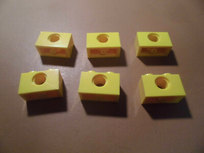 Lego 6x Technic Lochbalken 1x2 3700 gelb egen19