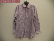 Stain, Linea Uomo Men Purple Checkerd Modern Fit Performance Shirt, 16.5 32/33