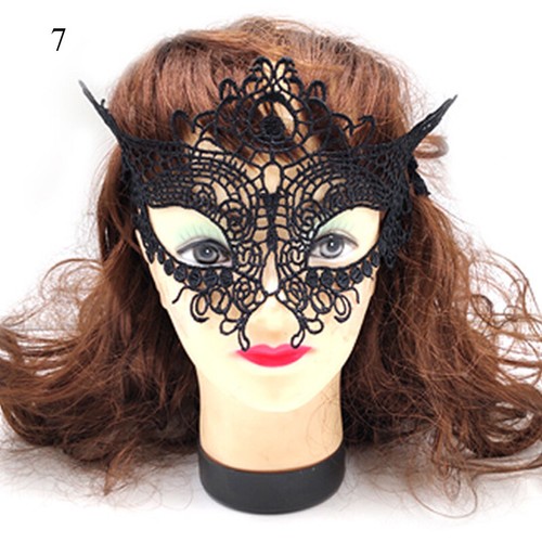 Sexy Black Lace Eye Mask Costume Ball Party Fancy Dress Ladies Masquerade Mask* - Picture 12 of 39