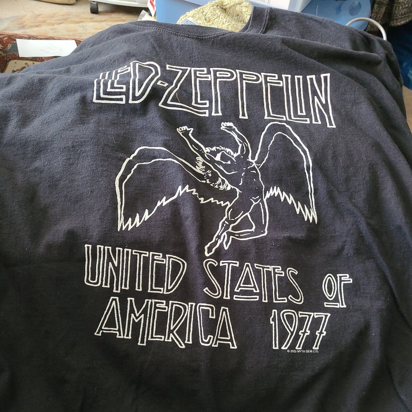 Vintage Led Zeppelin US Tour 1977 T-Shirt Size La… - image 1