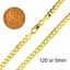 thumbnail 4 - 14k Gold over 925 Sterling Silver Curb Cuban Mens Women Chain Necklace All Sizes