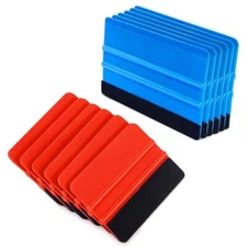 12 Pcs 4 Inch Felt Edge Squeegee Car Vinyl Scraper Decal Applicator Tool