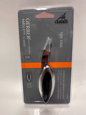 Original Gerber Ricardo Amulett Classic Black Plain Edge NOS