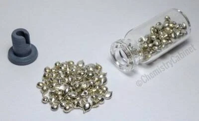 CHEMISTRYCABINET Tin Metal Shot 99.995% Pure | Element 50 Sn | High-Purity Chemistry Sample