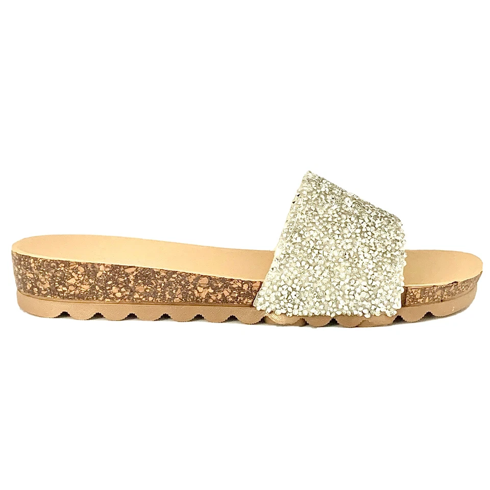 Sandalias para mujer Forever Yuki-11 plateadas de vestir de noche y fiesta talla 10 Foto 3 de 4