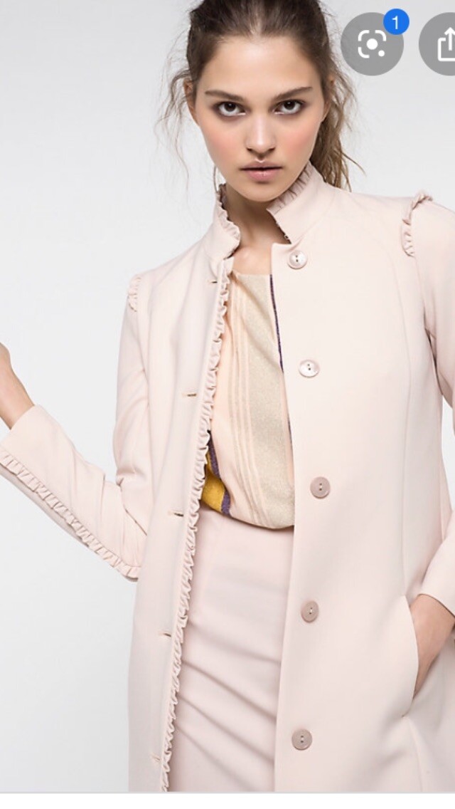 Patrizia Pepe Trench Spolverino Rosa Tessuto Sable'