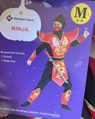 NINJA - Halloween or Dress-Up Costume - Member's Mark - Child SMALL (4-6)