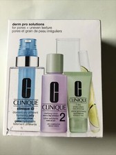 CLINIQUE Derm Pro Solutions For Pores  Uneven Texture 4 Pcs NIB