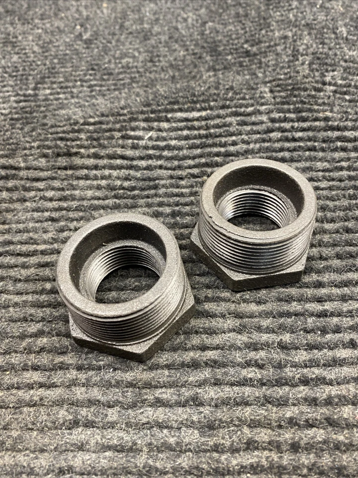 Lot of 2 Ward Hex Plug Malleable Iron 1" x 1-1/2" - Image 3 of 4