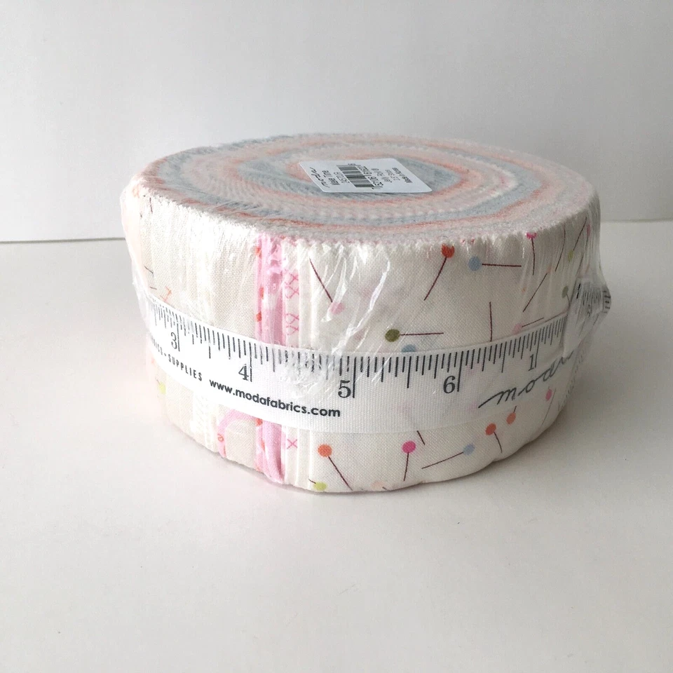 Rollo de gelatina de tela Moda MAKE TIME tiras de tela de edredón 2,5" geométrico abstracto nuevo en paquete Foto 3 de 4