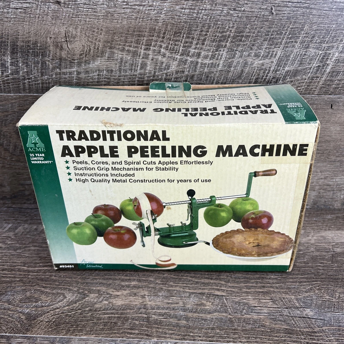 Acme Traditional Apple Peeling Machine Green Good Condition eBay