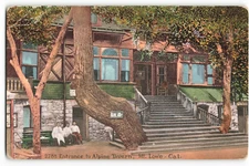 Postcard Entrance to Alpine Tavern, Mt. Lowe - Cal VTG VPC02.