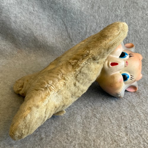 VTG MY TOY Cat Rubber Face Plush Stuffed Animal MCM RARE Kitty Cat - Early - Picture 10 of 11