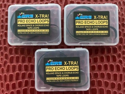 3 GRS SPACE ECHO TAPE LOOPS, 1 METER LONG, RE-101, RE-201, RE-301, RE-501