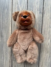Brown Wooden Face Teddy Bear 9  
