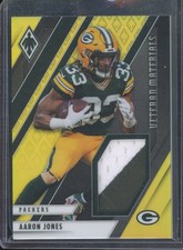 2021 Panini Phoenix AARON JONES #VM-AJO Veteran Materials Gold Patch /50 Packers