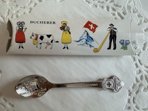 ROLEX Souvenir Spoon Bucherer of Lucerne Switzerland 4.25 In. Demitasse spoon