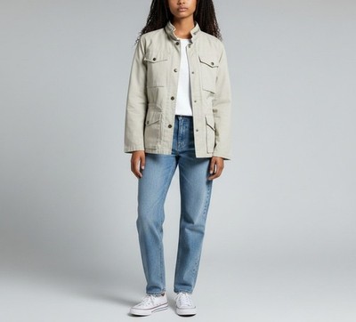 Fjallraven Vintage Jacke Damen (Eu) 36 Dünn Versteckte Kapuze