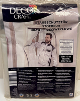 2 X StaubschutztüR Mit ReißVerschluss – 250 X 112 Cm - BautüR Transparent -