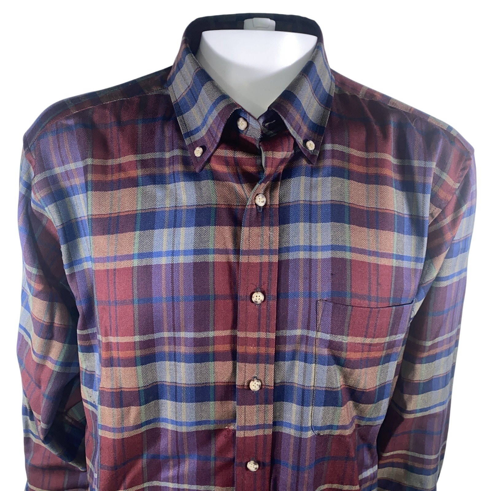 Pendleton 1990s Sir Pendleton Virgin Wool Red Blu… - image 2