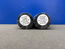 LOT OF 2 RESIN ENHANCED WAX RIBBON BLACK 110MM 4.33'' X 300M 984' FOR ZEBRA