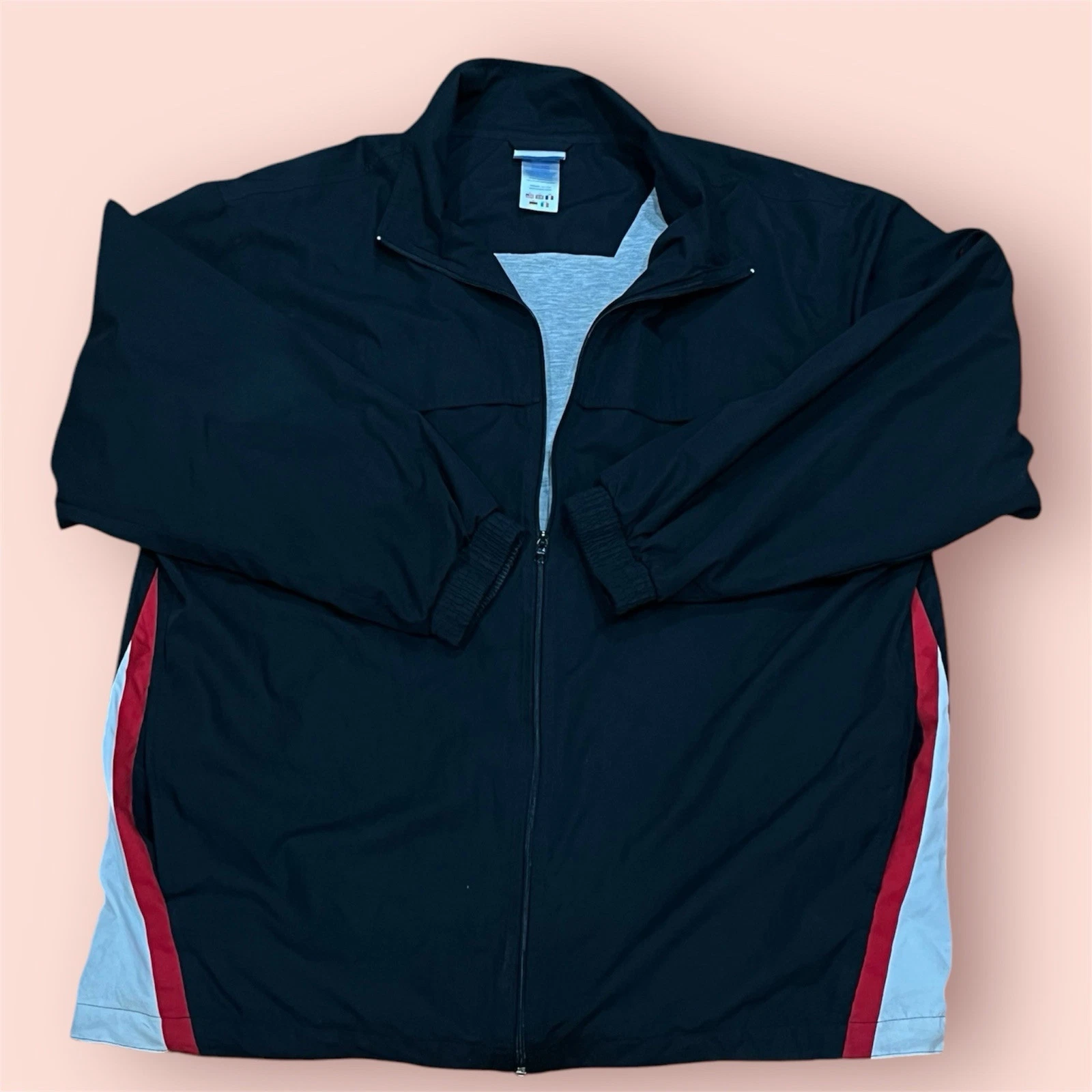Vintage Starter Men’s Black Windbreaker Full Zip XL
