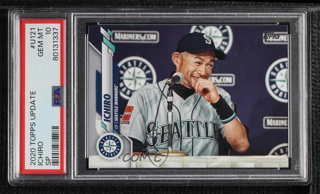 2020 Topps Update Photo Variation Ichiro Suzuki #U-121 PSA 10 GEM MT HOF 0za0
