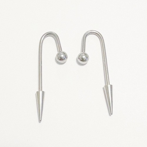 INTERLOCKING BARS INDUSTRIAL BARBELL 316L Surgical Steel 14g 1-1/2" Length. - Picture 10 of 15