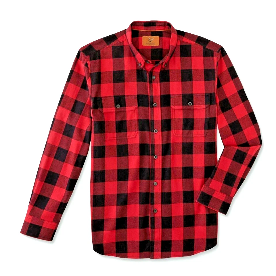 Big Mens Flannel Shirt Size ( 2 XL ) Red Outdoor Life New