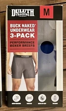 Duluth Trading Co Buck Naked Underwear Boxer Brief 3-pack Medium NIB
