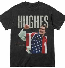Jack Hughes Hockey USA Team Champs black color shirt reprint VK11494