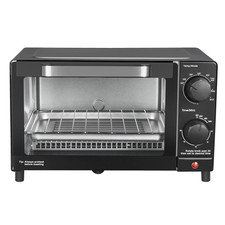 4-Slice Countertop Toaster Oven with 3 Settings, Includes Baking Rack and Pan, B