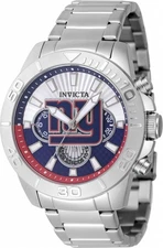 Invicta Nfl New York Giants Chronograph GMT Quartz Men's Watch 47938