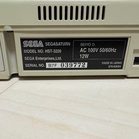 SEGA Saturn Console Bundle Tested w/ 2 Controllers & 5 Games AV Cable JP