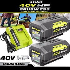 8.0Ah Battery 40 Volt for Ryobi 40V Lithium OP40602 Battery with LED / Charger