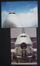 AK 2 Postkarten Flugzeug Boeing 747 Lufthansa.
