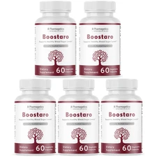 Boostaro -Healthy Blood Sugar Level Support Dietary Supplement - 5 Bottles