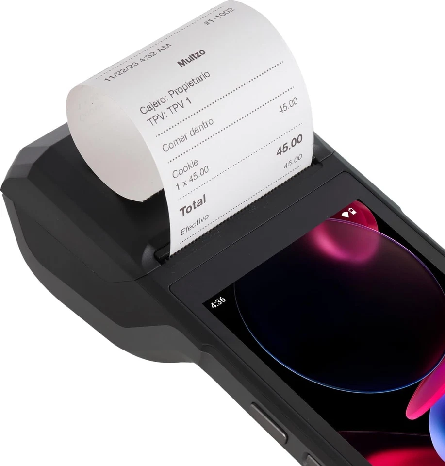 POS Android 13 PDA Receipt Printer 58mm High Speed Thermal Printer 5.5’ Touch Sc - Image 3 of 4