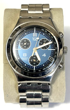 Swatch Irony 40mm Chronograph FEARLESS YCS415GX Blue face