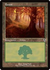 Forest (296) (Retro Frame) [Innistrad Remastered] Lightly Played Foil